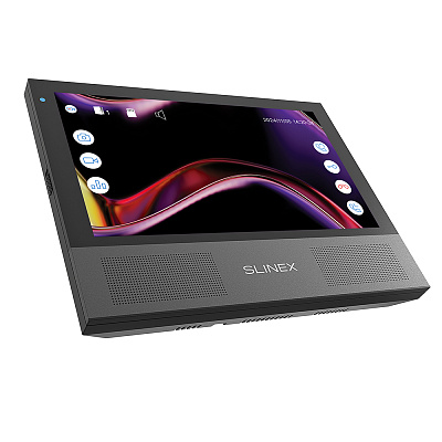 картинка Slinex Sonik-7 цвет черный. 7" AHD Домофон с сенсорным экраном, стерео динамиками и сменными панелями от компании Intant